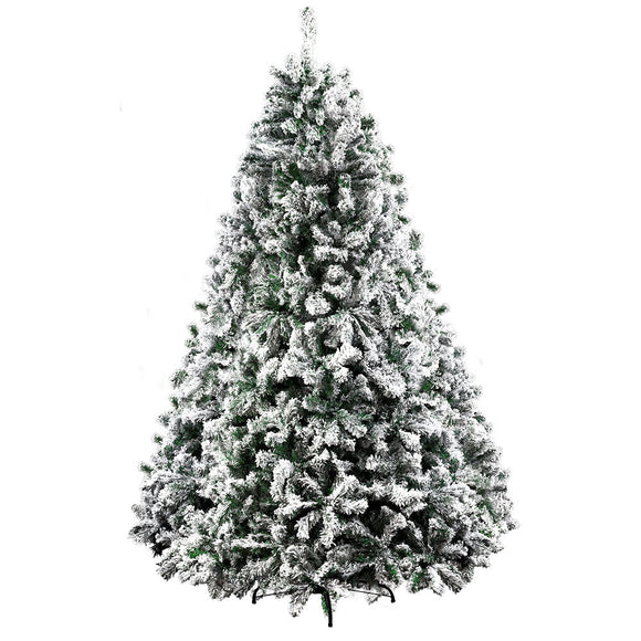 Jingle Jollys Christmas Tree 1.8M Xmas Trees Decorations Snowy 758 Tips - RnR Galore