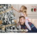 Jingle Jollys Christmas Tree 2.1M Xmas Trees Decorations Snowy 1106 Tips - RnR Galore