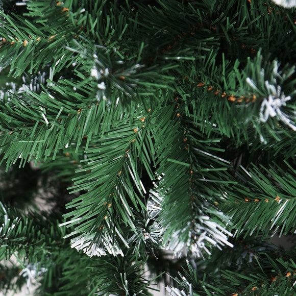 Jingle Jollys Christmas Tree 2.4M Xmas Trees Decorations Snowy 1500 Tips - RnR Galore