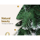 Jingle Jollys Christmas Tree 2.4M Xmas Trees Decorations Snowy 1500 Tips - RnR Galore