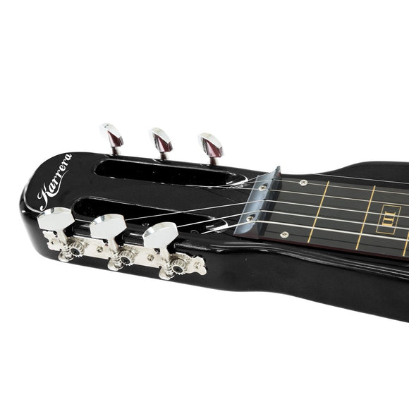Karrera 29in 6 - String Lap Steel Hawaiian Guitar - Black - RnR Galore