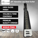 Karrera 29in 6 - String Lap Steel Hawaiian Guitar - Black - RnR Galore