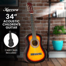 Karrera 34in Acoustic Wooden Childrens Guitar - Sunburst - RnR Galore