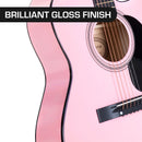 Karrera Acoustic Cutaway 40in Guitar - Pink - RnR Galore