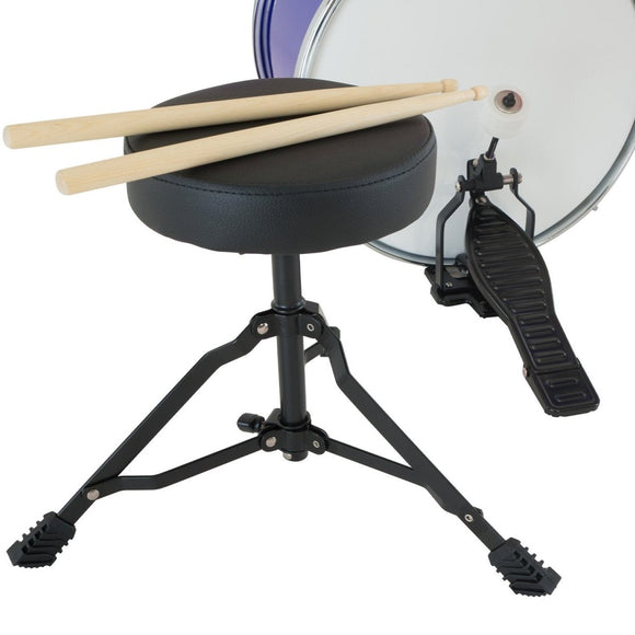 Karrera Children's 4pc Drum Kit - Blue - RnR Galore