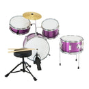 Karrera Childrens 4pc Drum Kit - Purple - RnR Galore