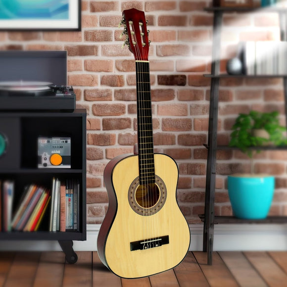 Karrera Childrens Guitar Wooden 34in Acoustic - Natural - RnR Galore