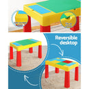 Keezi 3PCS Kids Table and Chairs Set Activity Toys Storage Box Desk Blocks - RnR Galore