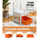 Keezi 3PCS Kids Table and Chairs Set Children Furniture Play Toys Storage Box - RnR Galore