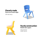 Keezi 5PCS Kids Table and Chairs Set Children Study Desk Furniture Plastic 4 Chairs - RnR Galore