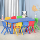 Keezi 9PCS Kids Table and Chairs Set Children Study Desk Furniture Plastic 8 Chairs - RnR Galore