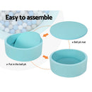 Keezi Kids Ball Pit 90x30cm Ocean Foam Play Pool Barrier Toys Children Blue - RnR Galore