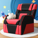 Keezi Kids Recliner Chair PU Leather Gaming Sofa Lounge Couch Children Armchair - RnR Galore
