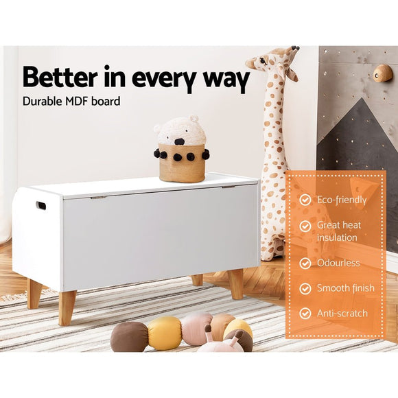 Keezi Kids Toy Box Chest Bookshelf Storage Children Bookcase Organiser Display - RnR Galore