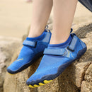 Kids Water Shoes Barefoot Quick Dry Aqua Sports Shoes Boys Girls - Klein Blue Size Bigkid US4 = EU36 - RnR Galore
