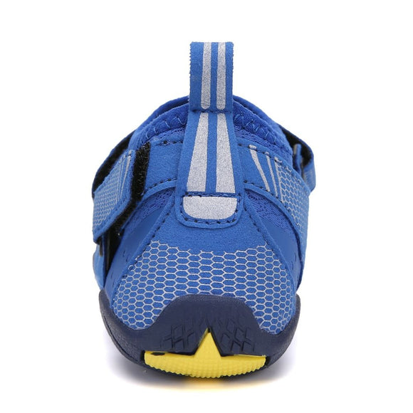 Kids Water Shoes Barefoot Quick Dry Aqua Sports Shoes Boys Girls - Klein Blue Size Bigkid US4 = EU36 - RnR Galore