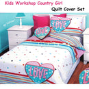 Kids Workshop Country Girl Quilt Cover Set Single - RnR Galore