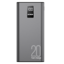 KIVEE PT23 20000mAh Power Bank with Digital Display Black - RnR Galore