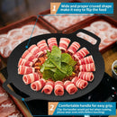 Korean Grill Pan Nonstick 6 Layer 40cm Round BBQ Griddle Indoor or Outdoor Cooking - RnR Galore