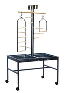 Large Bird Parrot Playpen Gym Toy Stand On Wheels - RnR Galore
