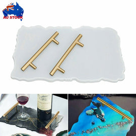 Large Safe Silicone Tray Mould Artist Mold Irregular Coaster Resin Craft Art DIY + 2 Handles - RnR Galore
