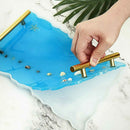 Large Safe Silicone Tray Mould Artist Mold Irregular Coaster Resin Craft Art DIY + 2 Handles - RnR Galore