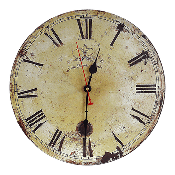 Large Vintage Wall Clock Kitchen Office Retro Timepiece - RnR Galore