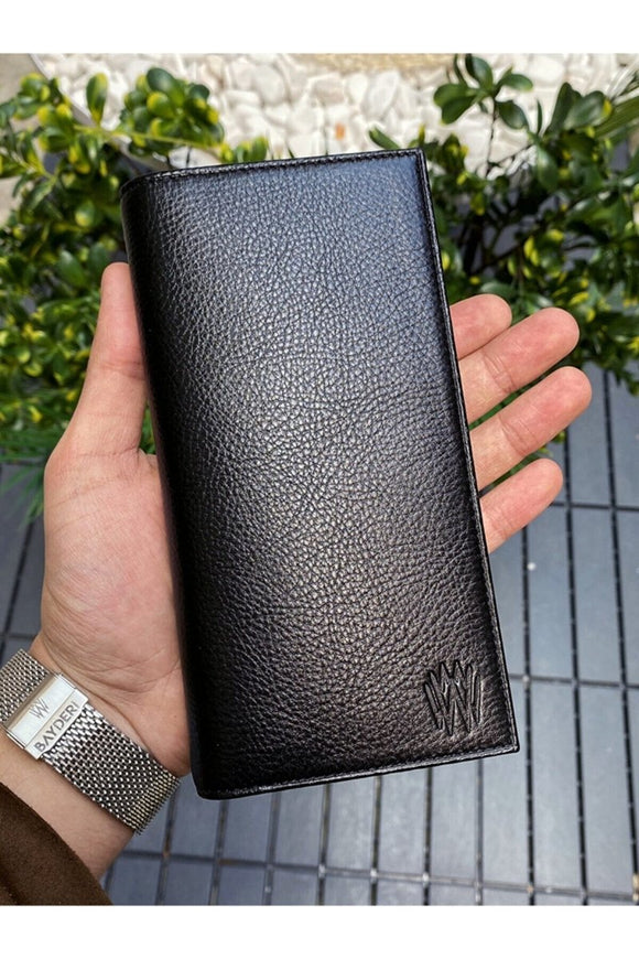 Leather Phone Wallet - Black - RnR Galore