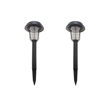 Lenoxx Wireless Solar - Powered Mosquito Killer Lamp (2 - Piece, Black) - RnR Galore