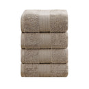Linenland 4 Piece Cotton Bath Towels Set - Sandstone - RnR Galore