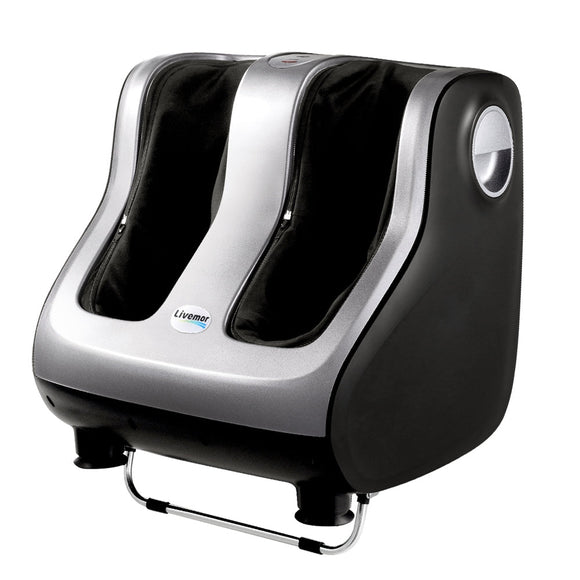Livemor Foot Massager Shiatsu Massagers Electric Roller Calf Leg Kneading Silver - RnR Galore