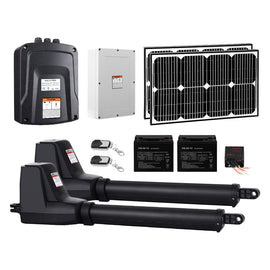 Lockmaster Dual Swing Gate Opener 800KG 40W Solar Panel - RnR Galore