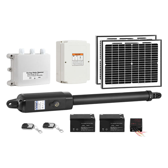 Lockmaster Single Swing Gate Opener 600KG 20W Solar Panel - RnR Galore