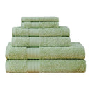 Luxury 6 Piece Soft and Absorbent Cotton Bath Towel Set - Sage Green - RnR Galore