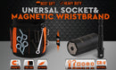 Magnetic Wristband & Universal Socket Grip 7 - 19mm Magnets Screws Nails Holder - RnR Galore
