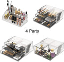 Makeup Cosmetic Organizer Storage with 12 Drawers Display Boxes (Clear) - RnR Galore