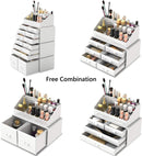 Makeup Cosmetic Organizer Storage with 12 Drawers Display Boxes (White) - RnR Galore
