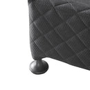 Mattress Base Ensemble Queen Size Solid Wooden Slat in Black with Removable Cover - RnR Galore