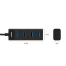 mbeat 4 - Port USB 3.0 Hub - Black - RnR Galore