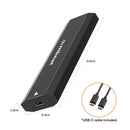 mbeat Elite USB - C to M.2 SSD Enclosure (M - Key, B+M Key) - Matte Black - RnR Galore