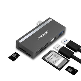 mbeat Essential 5 - In - 1 USB - C Hub ( USB hub 2.0, 3.0, SD/TF card reader ) - RnR Galore