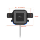 mbeat Gorilla Power 10W Wireless Car Charger With 2.4A USB Charging, Air Vent Clip & Windshield Stand - RnR Galore