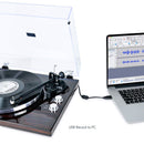 mbeat Hi - Fi Bluetooth Turntable (MMC, USB, Anti - skating, Preamplifier) - Macassar Ebony - RnR Galore