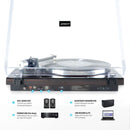 mbeat Hi - Fi Bluetooth Turntable (MMC, USB, Anti - skating, Preamplifier) - Macassar Ebony - RnR Galore