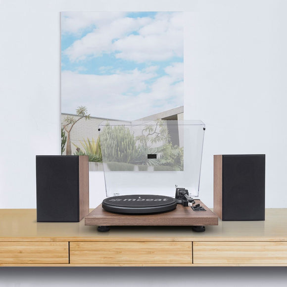mbeat Hi - Fi Turntable with Bookshelf Speakers and Bluetooth Streaming - RnR Galore
