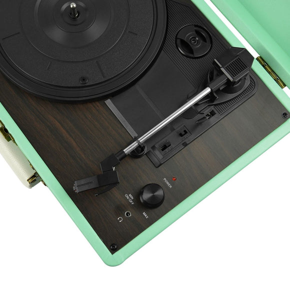 mbeat Woodstock Tiffany Blue Retro Turntable - RnR Galore