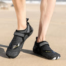 Men Women Water Shoes Barefoot Quick Dry Aqua Sports Shoes - Black Size EU42 = US8 - RnR Galore