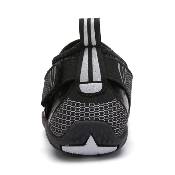 Men Women Water Shoes Barefoot Quick Dry Aqua Sports Shoes - Black Size EU46 = US11 - RnR Galore
