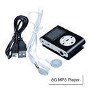 Mini Clip 16G MP3 Music Player With USB Cable & Earphone Black - RnR Galore