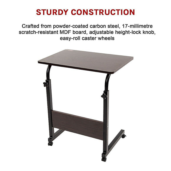 Mobile Laptop Desk Bed Stand Computer Table Adjustable Notebook Bedside Table - RnR Galore